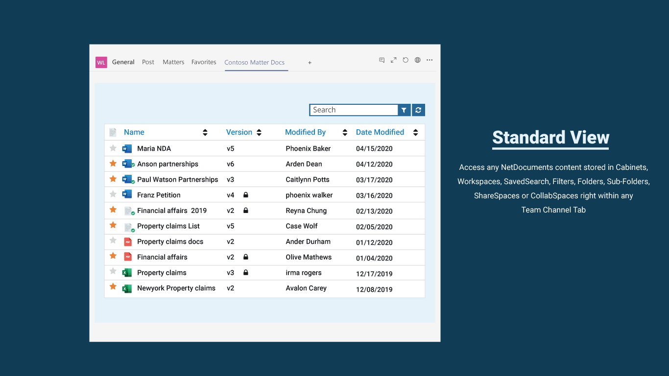 netDocShare - StandardView