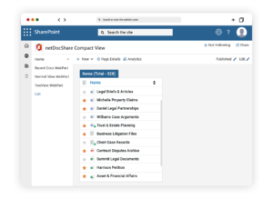 netDocShare Compact View