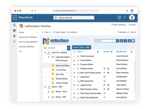 netDocShare SharePoint app Mockup