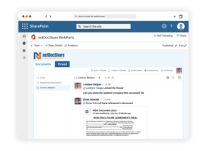 netDocShare ndThread app Mockup