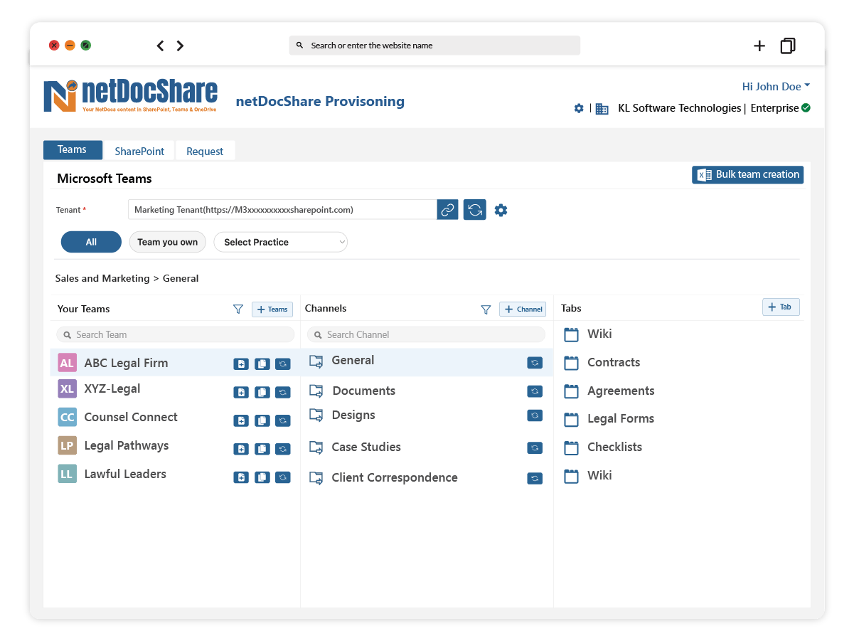 netDocShare-Provisioning