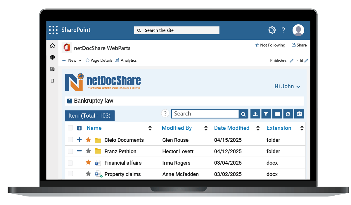netDocShare-SharePoint-Mock