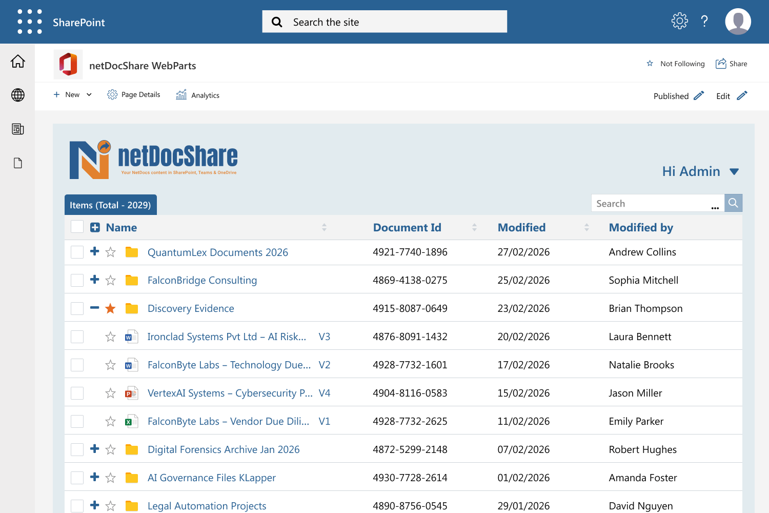 netDocShare SharePoint App