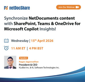 Synchronize NetDocuments content with SharePoint, Teams & OneDrive for Microsoft Copilot Insights!