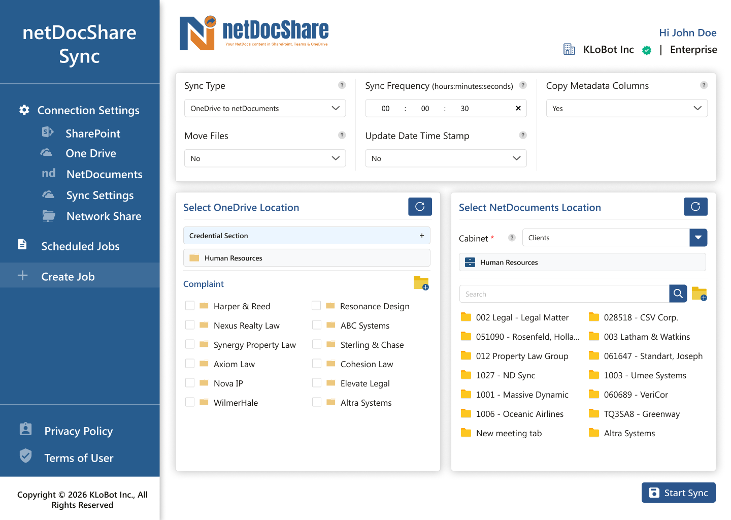 netDocShare Sync App