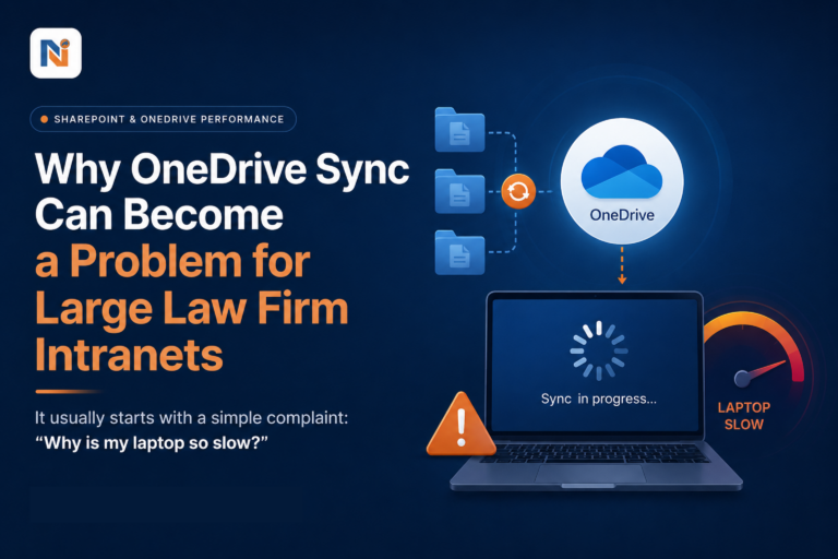 Why OneDrive Sync Can Become a Problem for Large Law Firm Intranets