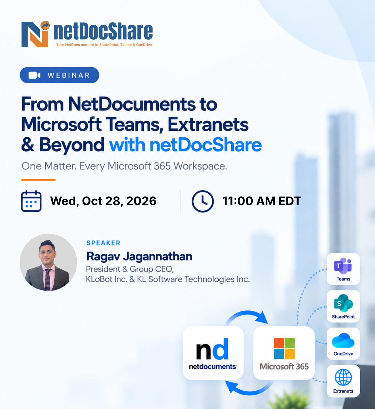From NetDocuments to Microsoft Teams, Extranets & Beyond with netDocShare