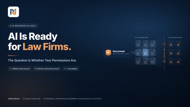 AI Is Ready for Law Firms. The Question Is Whether Your Permissions Are.