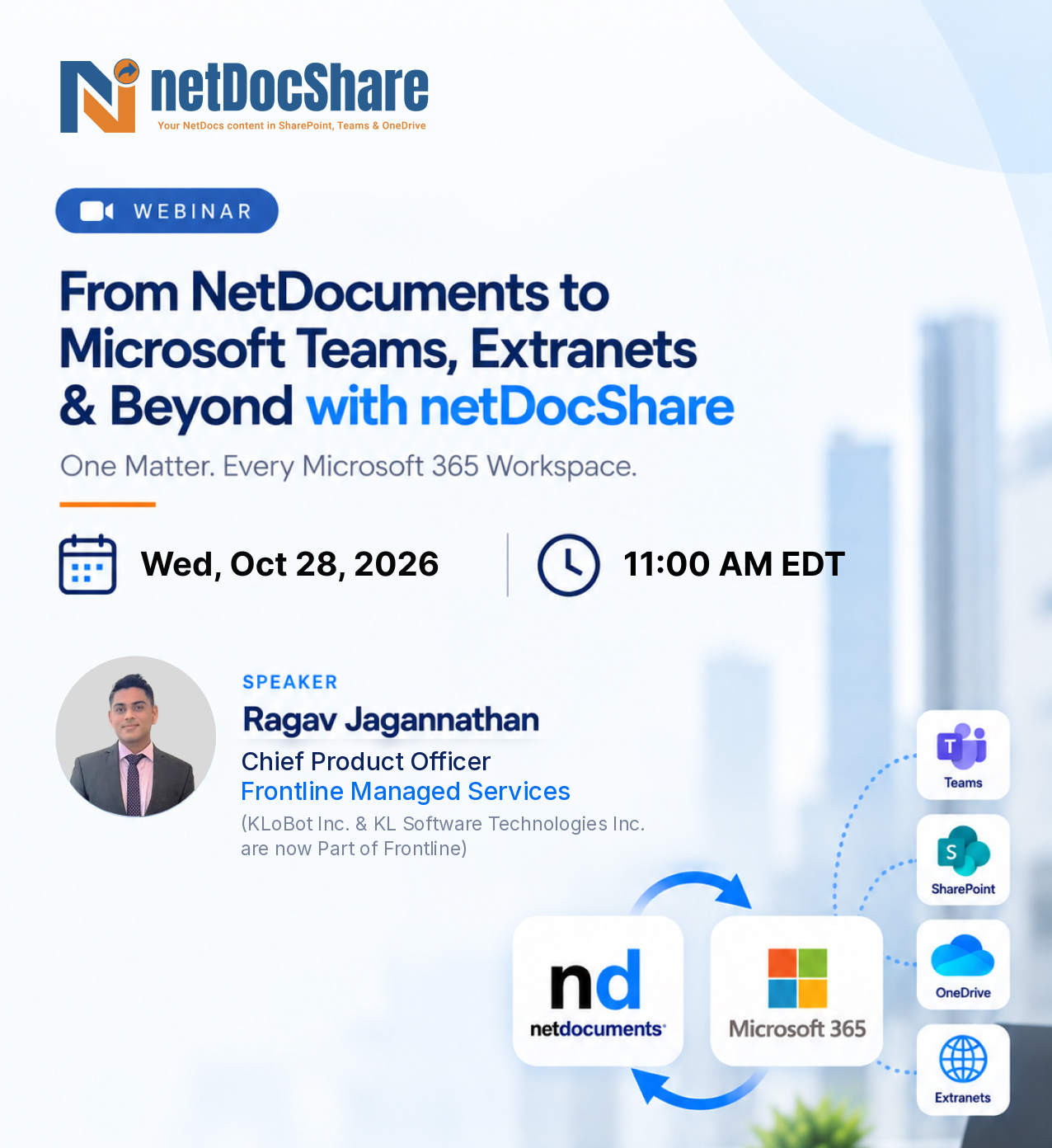 From NetDocuments to Microsoft Teams, Extranets & Beyond with netDocShare